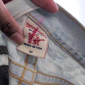 Vintage True Religion Relaxed Jeans Light Blue Men W31 image 6