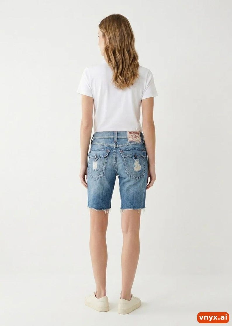 Distressed True Religion Jeans in Light Blue size W32 image 2