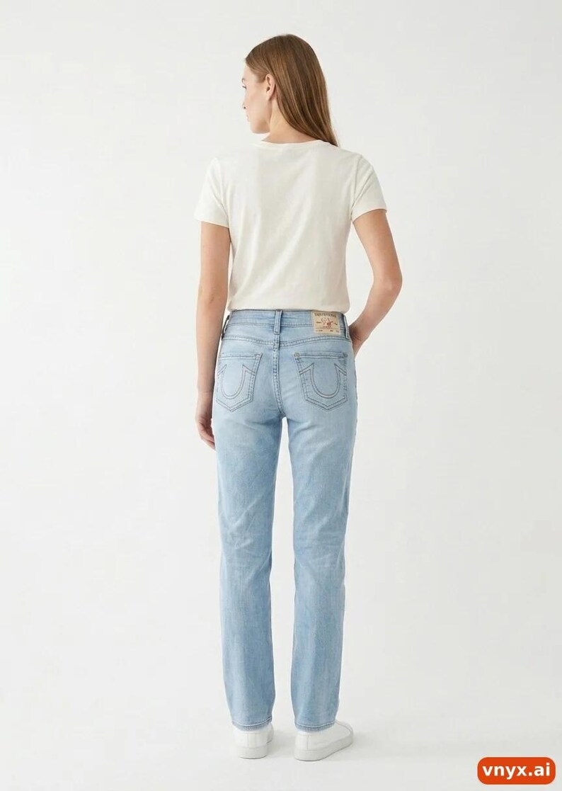 Straight True Religion Jeans in Light Blue size W24 / L30 image 2