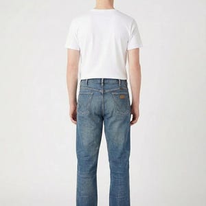 Vintage Straight Wrangler Jeans in Blau Gr. W37/L31 Bild 2