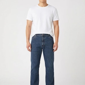 Vintage Straight Wrangler Jeans in Blue size W36 / L28 36