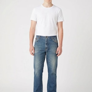 Vintage Straight Wrangler Jeans in Blau Gr. W37/L31 37