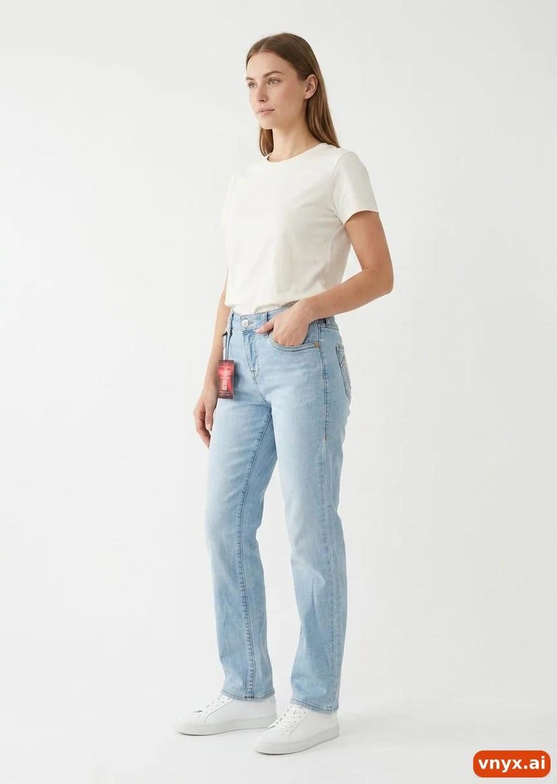 Straight True Religion Jeans in Light Blue size W24 / L30 24