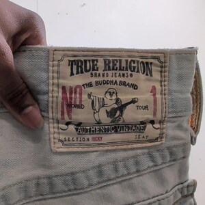 Vintage True Religion Relaxed Jeans Light Blue Men W31 image 5