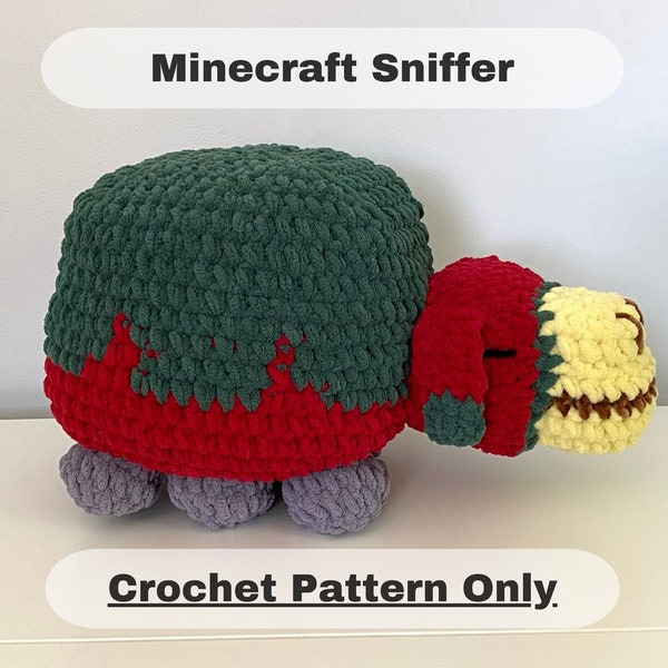 Minecraft Sniffer Crochet Pattern, Crochet Pattern, Sniffer Crochet Pattern, Minecraft Sniffer, Crochet Sniffer, Crochet Pattern Only