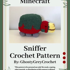 Minecraft Sniffer Crochet Pattern, Crochet Pattern, Sniffer Crochet Pattern, Minecraft Sniffer, Crochet Sniffer, Crochet Pattern Only image 3