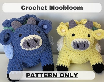 Moobloom Crochet Pattern, Crochet Moobloom Pattern, Crochet Pattern, Flower Cow Crochet Pattern, Crochet Cow Pattern, Flower Cow Pattern