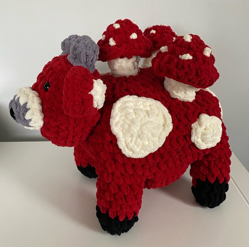 Minecraft Mooshroom Crochet Pattern Minecraft Crochet Etsy