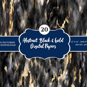 Watercolor Black Background Digital Paper, Digital Background Water Color, Watercolor Seamless Repeating Patterns, Scrapbook, Commercial Use