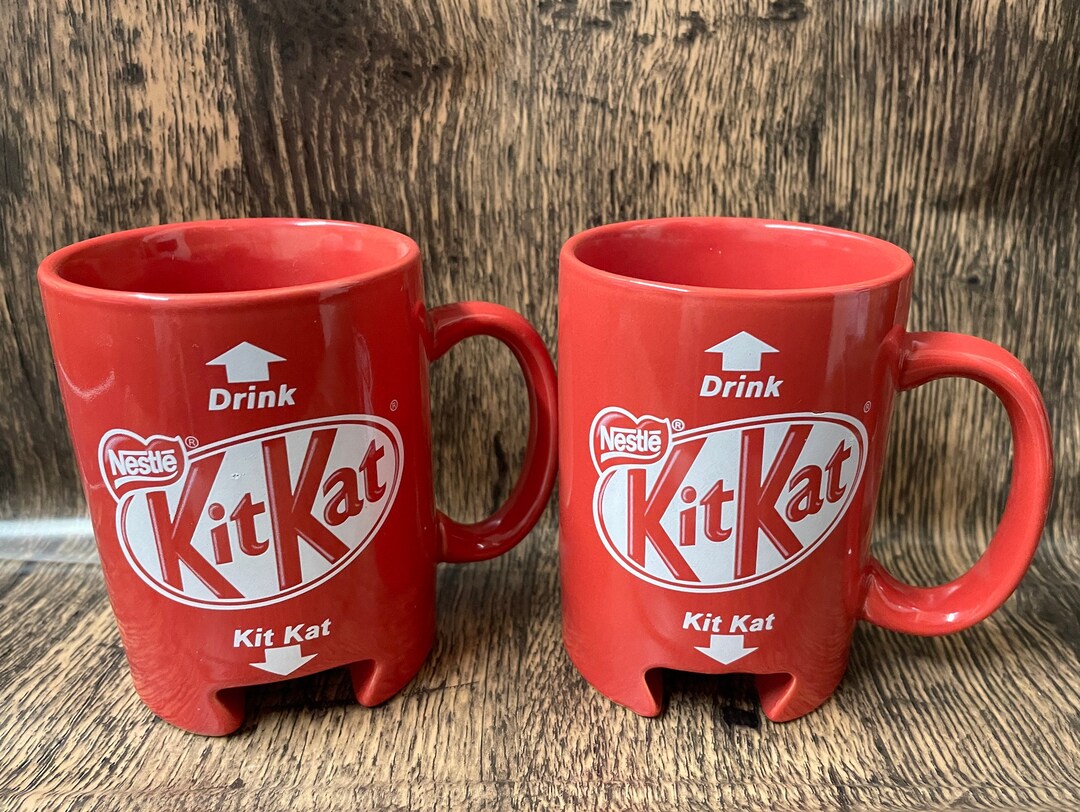 2 Nestle Kitkat Mugs Etsy