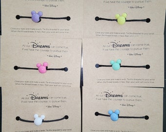 Disney Mickey Mouse Charm Wish Bracelets (Great for Pixie Dust Gifts)