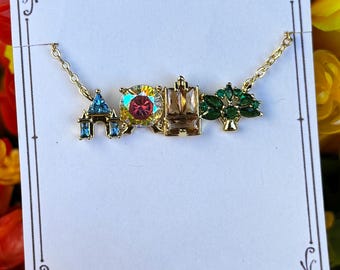 Walt Disney World - 4 Parks Icons Jewelry - WDW Necklace