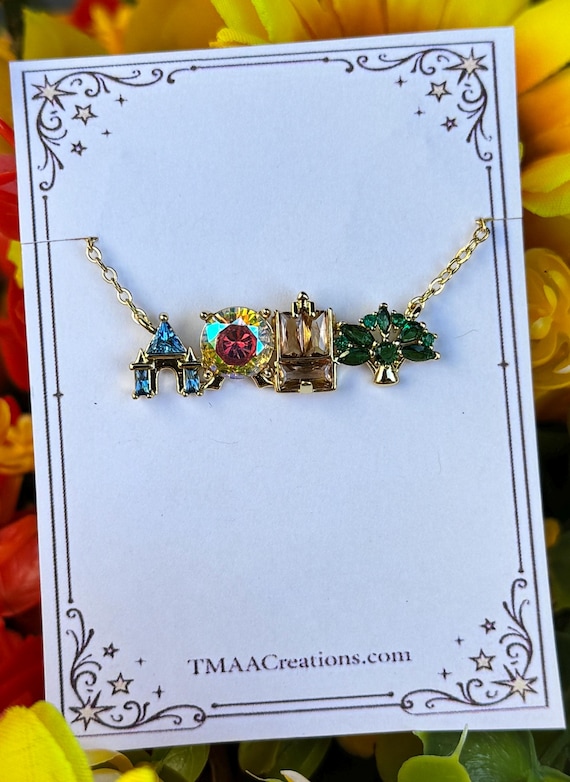 Walt Disney World - 4 Parks Icons Jewelry - WDW Necklace