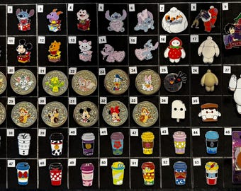 Authentic  Disney Pins - Themes - Baymax/Shanghai/Medallions/Duffy/Cups