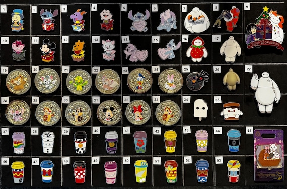 Authentic  Disney Pins - Themes - Baymax/Shanghai/Medallions/Duffy/Cups