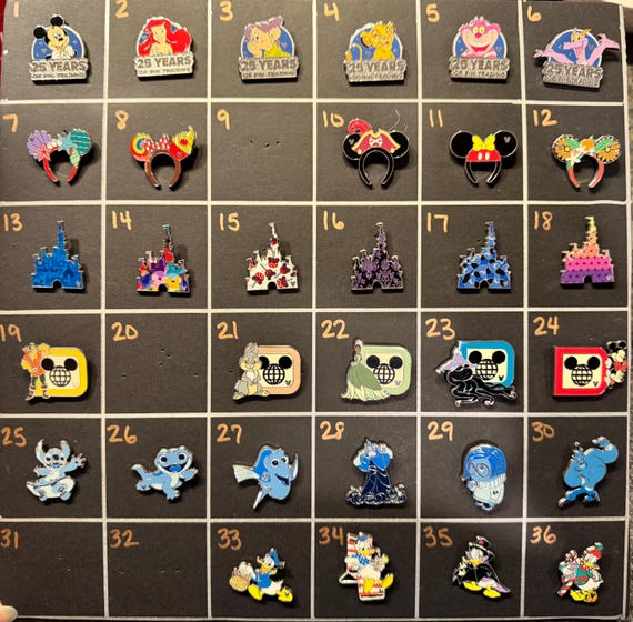 AUTHENTIC Disney 2025 - Walt Disney World Hidden Mickey Pin Chaser and Completer (trading, collecting, wave a)