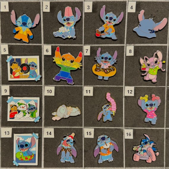 AUTHENTIC Disney Pins - Stitch  Snack Attacks & More Trade or Collect
