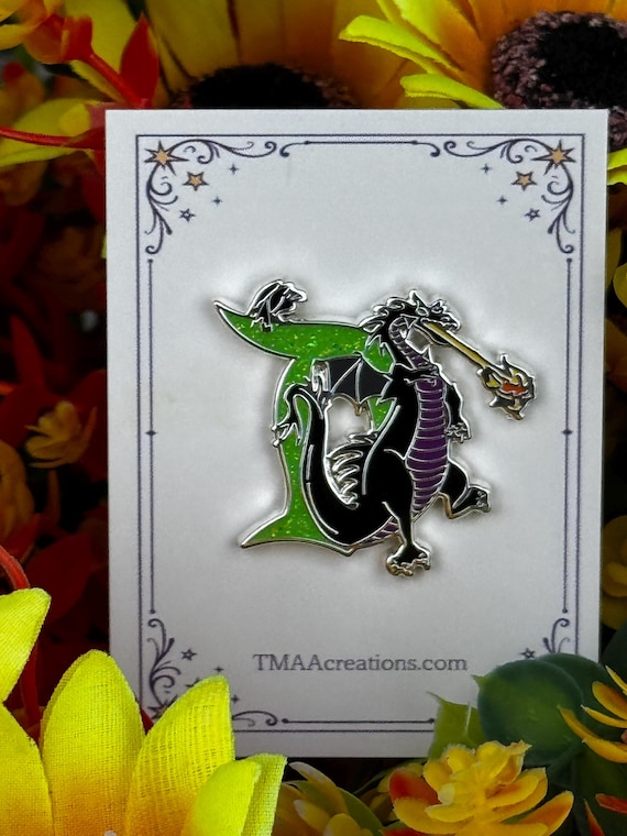 Disneyland D - Sleeping Beauty Maleficent in her Dragon form with Diablo  - TMAAcreations Fantasy Pin - 2026 LE 100