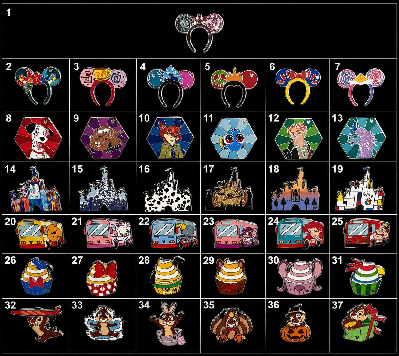 AUTHENTIC Disney 2026 - Disneyland Hidden Mickey Pin Chaser