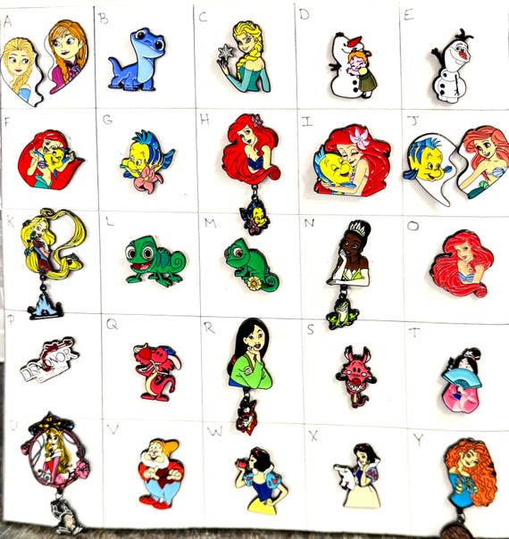 1. Enamel Disney pins - Fantasy Made - Frozen/Little Mermaid/ Tangled/ Mulan for trading and collecting - REPLICA PINS
