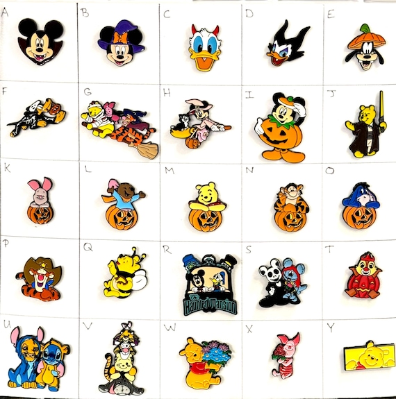 11.  Enamel Stitch Disney pins - Fantasy Made - Halloween With Pooh and Friends