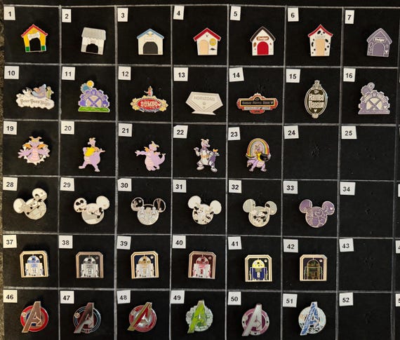 AUTHENTIC Disney World - Disneyland WDW Hidden Mickey Pins Sets with Chasers!! Attractions/Figment & More!