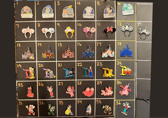 AUTHENTIC Disney 2025 - Disneyland Hidden Mickey Pin Chaser and Completer