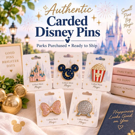 Authentic Disney Pins - BRAND NEW Carded Pins from Disney Parks