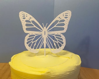 3D Printed Butterfly Cake Topper - Customizable Wedding & Birthday Decor