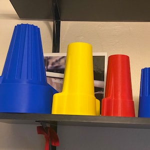 Novelty 3D Printed Mega Wire Nut Decoration: Ideal Gift for Electricians & Engineers