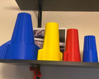 Novelty 3D Printed Mega Wire Nut Decoration: Ideal Gift for Electricians & Engineers