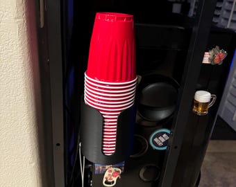 3D Printed Cup Dispenser / Holder for Solo Style Plastic Cups- Organize & Accessorize Your Kitchen!