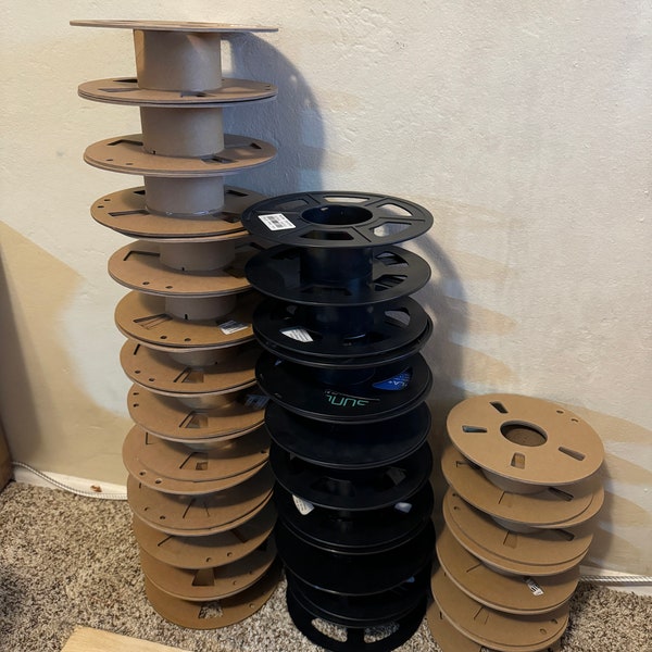 Upcycled 3D Printing Waste: Small Spools for Eco-Friendly Organization - Choose from our Options!