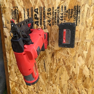 3D Printed ABS Plastic Milwaukee 18V Tool and Battery Wall/Shelf Mounts – Organize Your Workspace in Style!