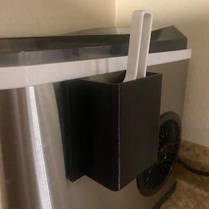 3D Printed Magnetic Scoop Holder for Countertop Ice Maker - Organize & Accessorize Your Kitchen!