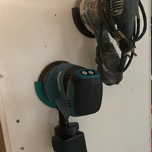 Durable ABS Orbital Sander Wall Mount: Organize in Style! Fits 5&quot; & 6&quot; Sanders, Many Colors Available. Get Yours Today!