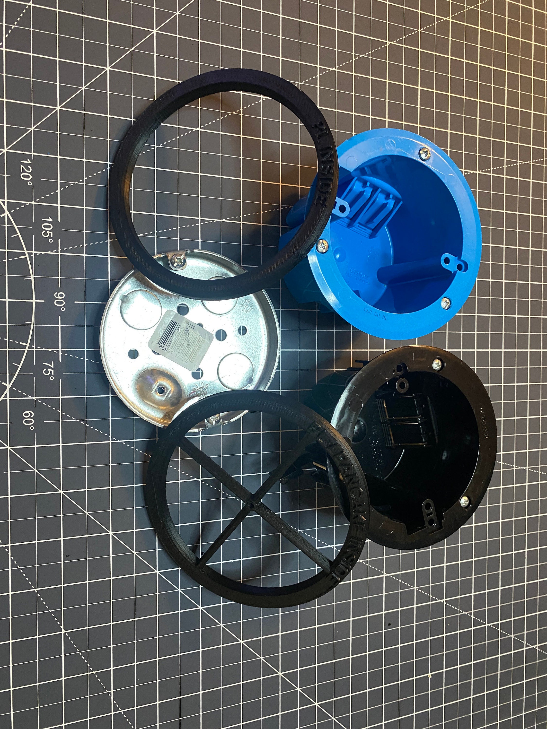 Electrical Box Template Set: 1-4 Gang, Round, Metal & Fiberglass - Etsy