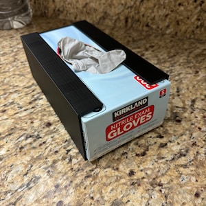 3D Printed Wall/Under Cabinet Mount for Rubber Gloves | Screw/Magnet Mount | Variety of Colors | Fits Costco & Harbor Freight and more!