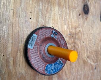 3D Printed ABS Grinding Disk Holder | Wall Mount Organizer