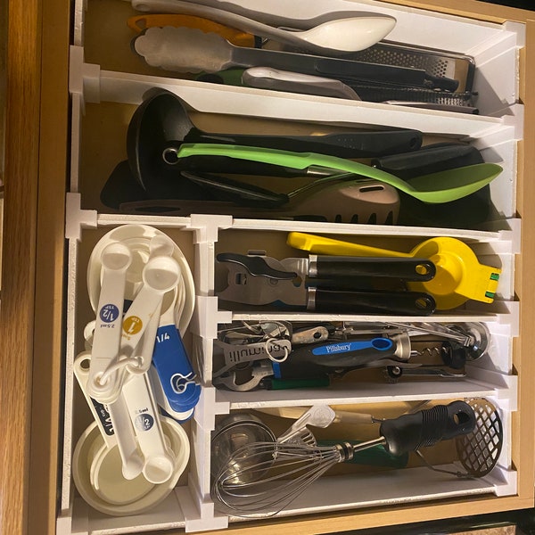 Custom Drawer Organizer Fittings for 3/16" or 1/4" Material - Organize Your Space with Precision!