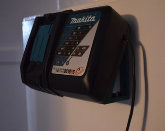 Makita 18V Battery Charger Mount: Durable ABS