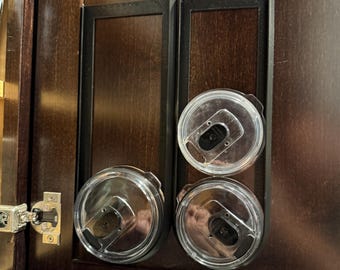 3D-Printed Yeti Tumbler Lid Holder | Organize Medium & Large Lids | 3-Lid Storage Options