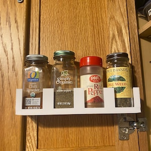 Especiero de pared de 4 compartimentos: organización de especias elegante y que ahorra espacio