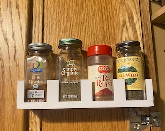 4 Compartment Wall Mounted Spice Rack: Stylish and Space-Saving Spice Organization