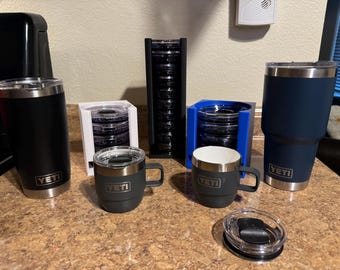 3D-Printed Yeti Tumbler Lid Organizer | Holds 5 or 10 Lids