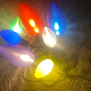 Decoración de bombilla navideña grande impresa en 3D con LED de 120 V / decoración festiva para una atmósfera cálida y acogedora