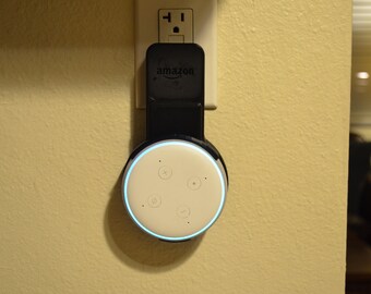 3D Printed Amazon Echo Dot Gen 3 Wall Mount - Convenient Outlet Support