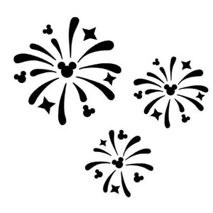 Disney Fireworks Decal | Mickey Fireworks Decal | Mickey Mouse Fireworks Decal Vinyl | Fireworks Sticker | Disney Fireworks Sticker