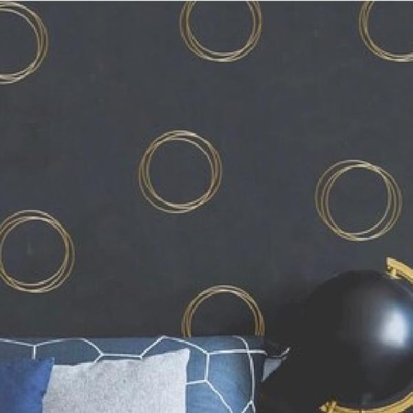 Circle Wall Decals Etsy