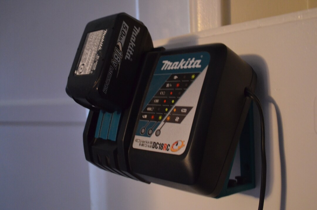 Charger Wall Mount Makita DC18RC Battery Charger Wall Mount Etsy